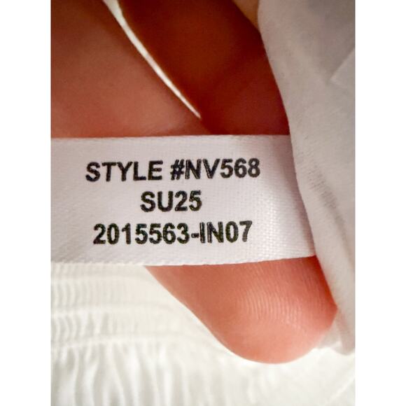 Madewell | NWT Poplin Smocked Tank in White | Sz XS - Picture 8 of 10